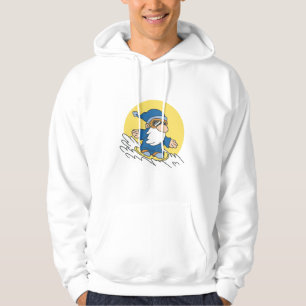 Gnome Snowboard Fun Winter Character Art Hoodie