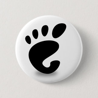 Gnome soon 6 cm round badge