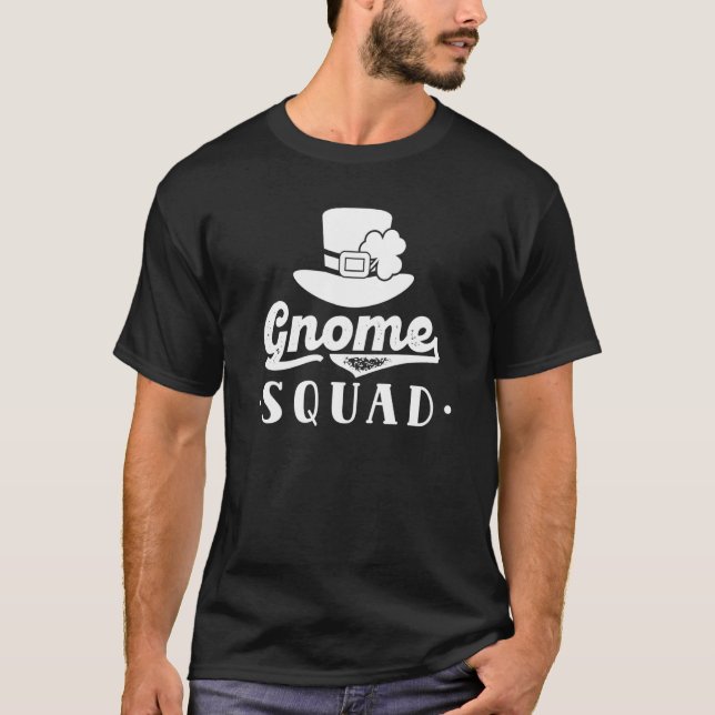 Gnome Squad St Patricks Day Team Irish Ireland Gre T-Shirt (Front)