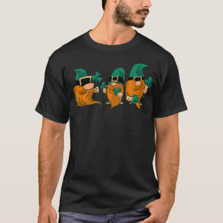 Gnome St Patrick Day Irish Green Saint Patrick Luc T-Shirt