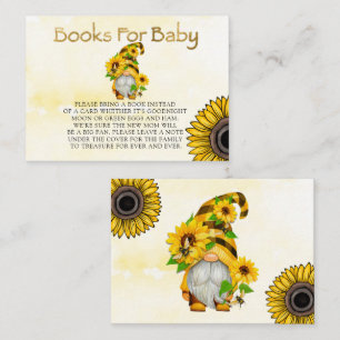 Gnome Sunflower and Bees Books For Baby Business Card