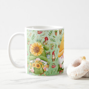 GNOME  sunflower, for Gnome Lovers, Coffe Coffee Mug