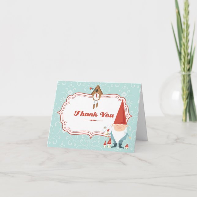 Gnome Thank You Card (Front)