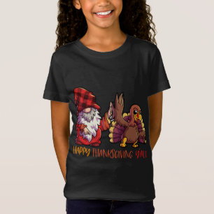 Gnome Thanksgiving Buffalo Plaid Turkey T-Shirt