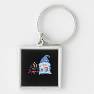 Gnome Tis The Season  Key Ring