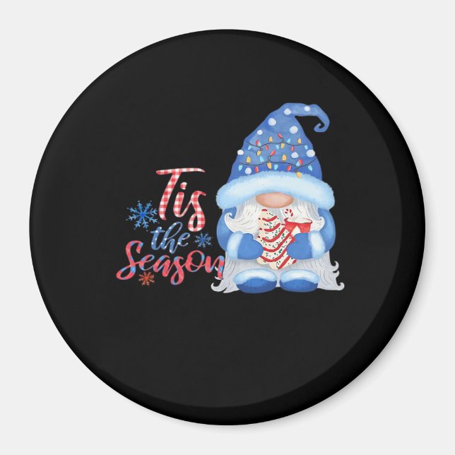 Gnome Tis The Season  Magnet (Front)