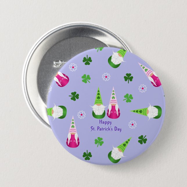 Gnome Toss St. Patrick's Day 7.5 Cm Round Badge (Front & Back)