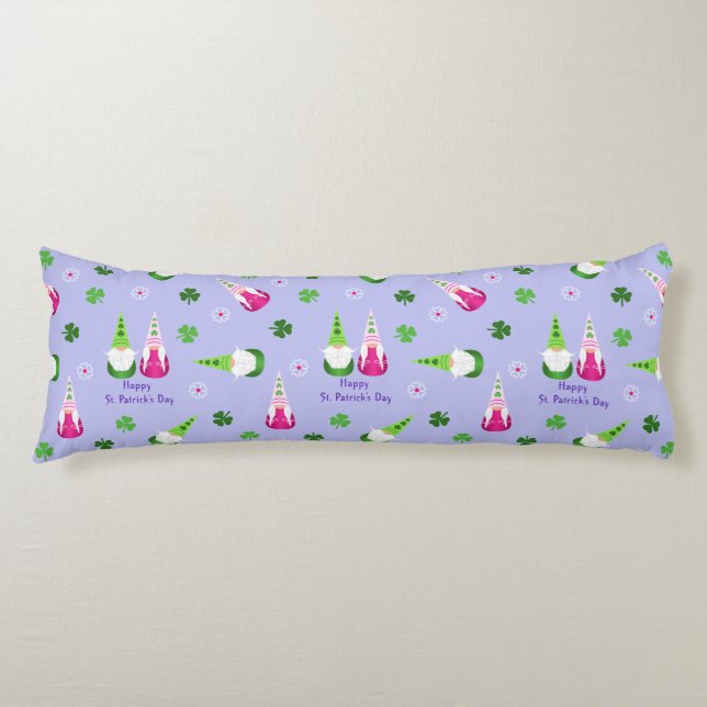 Gnome Toss St. Patrick's Day Body Cushion (Front)