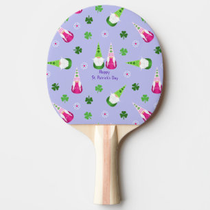 Gnome Toss St. Patrick's Day Ping Pong Paddle