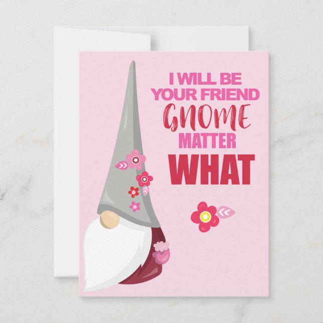 Gnome Valentine's Day Card (Front)