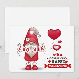 Gnome Valentines Holiday Card