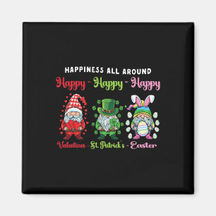 Gnome Valentines St Patrick Easter Happy Holiday G Magnet
