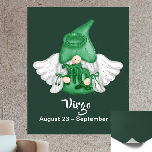 Gnome Virgo Astrology Sign Angel 40" x 50" Poster