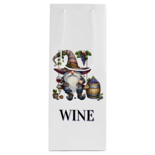 Gnome  wine gift bag