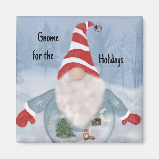Gnome Winter Wonderland  Magnet (Front)