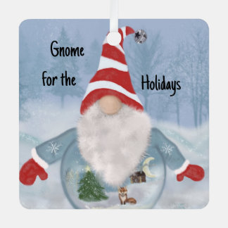 Gnome Winter Wonderland  Metal Tree Decoration
