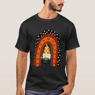 Gnome Witch Halloween Costume Pumpkin Autumn Fall T-Shirt
