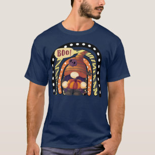 Gnome Witch Halloween Costume Pumpkin Autumn Fall T-Shirt