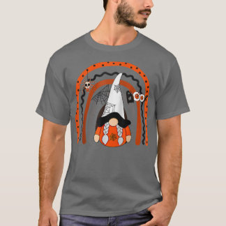 Gnome Witch Halloween Costume Pumpkin Autumn Fall  T-Shirt