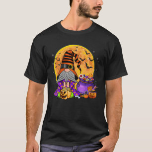 Gnome Witch Halloween Costume Pumpkin Autumn Fall T-Shirt