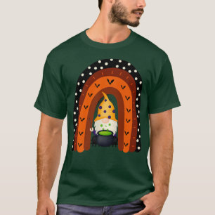 Gnome Witch Halloween Costume Pumpkin Autumn Fall T-Shirt