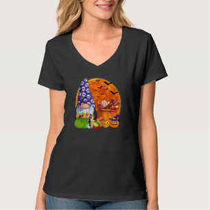 Gnome Witch Halloween Costume Pumpkin Autumn Fall T-Shirt