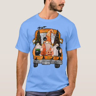 Gnome Witch Halloween Pumpkin Autumn Fall Holiday  T-Shirt