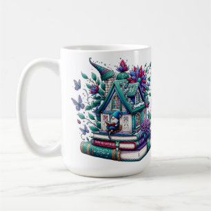 Gnome With Books  Coffee Mug