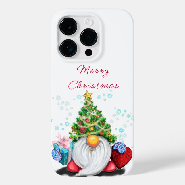 Gnome with Christmas Gift For You Case-Mate iPhone Case (Back)