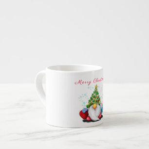 Gnome with Christmas Tree Hat and Gift Mug