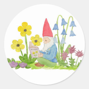 Gnome with Flowers sticker