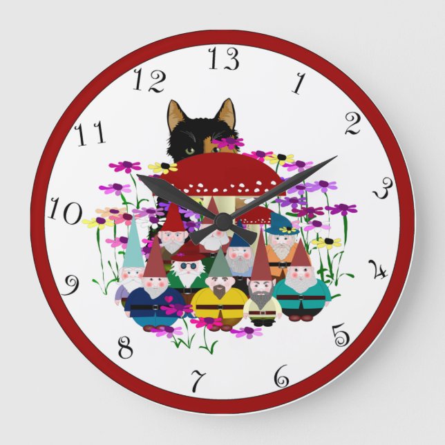 Gnomes 13 Hour Clock (Front)