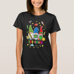 Gnomes 3rd Grade Crew First Day Teacher Back To Sc T-Shirt