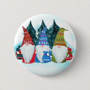 GNOMES 6 CM ROUND BADGE