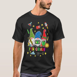 Gnomes 7th Grade Crew First Day Teacher Back To Sc T-Shirt