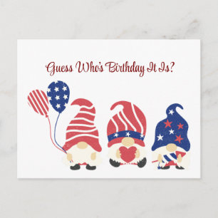 Gnomes America's 250th Birthday Postcard