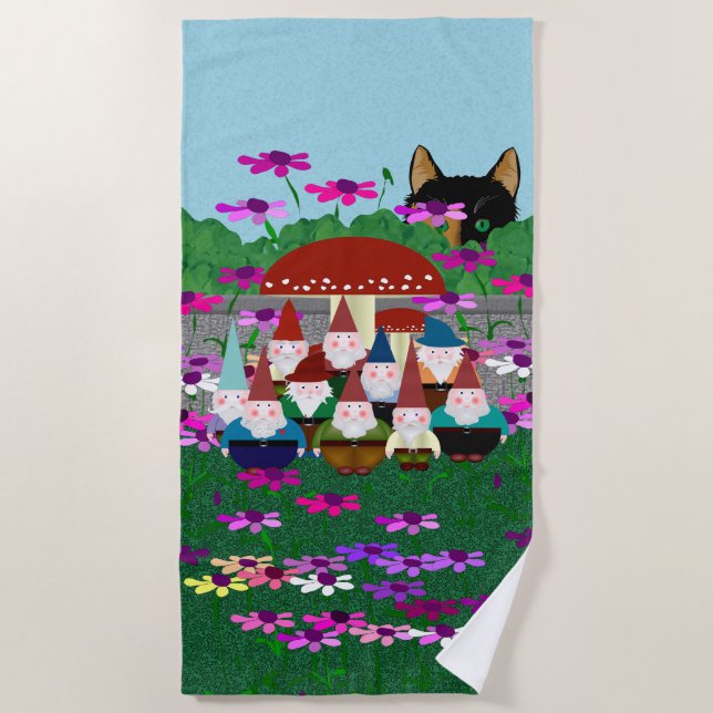 Gnomes Beach Towel (Front)