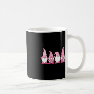 Gnomes Breast Cancer Awareness Peace Lover Gift Wo Coffee Mug