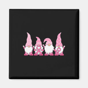 Gnomes Breast Cancer Awareness Peace Lover Gift Wo Magnet