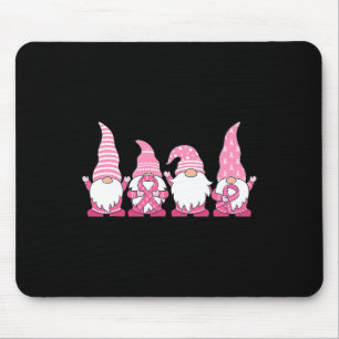 Gnomes Breast Cancer Awareness Peace Lover Gift Wo Mouse Mat