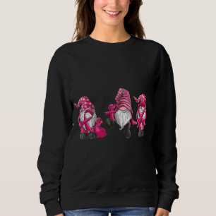 gnomes Breast Cancer Awareness Pink Ribbon Sweatshirt
