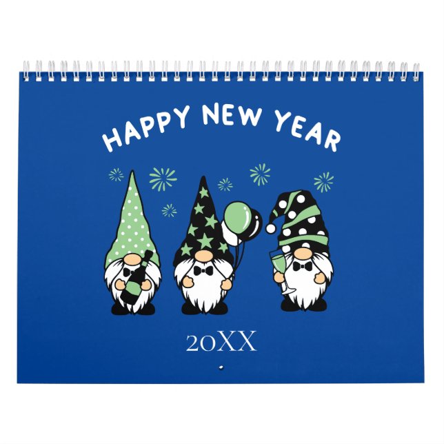 Gnomes Calendar Cute Adorable Trendy Calendar (Cover)