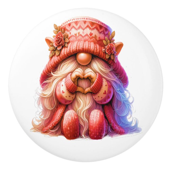 Gnomes  ceramic knob (Front)