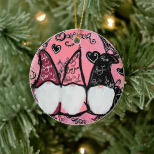 GNOMES CERAMIC TREE DECORATION