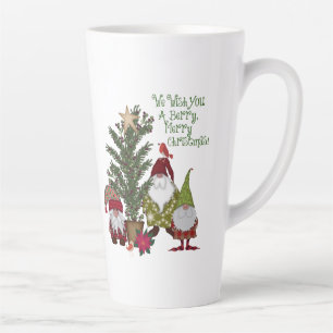 Gnomes Christmas Berry Merry Latte Mug