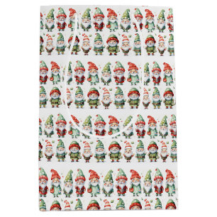 Gnomes Christmas Clothes Medium Gift Bag