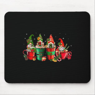 Gnomes Christmas Coffee Cups Latte Drink Outfit Ch Mouse Mat