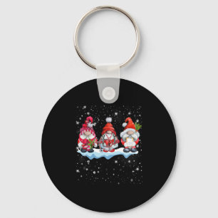 Gnomes Christmas Nurse Phlebotomy Key Ring
