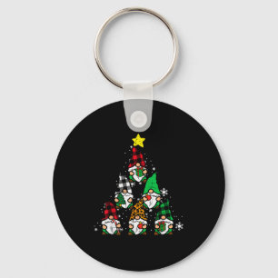Gnomes Christmas Tree Funny Xmas Holidays Men Wome Key Ring