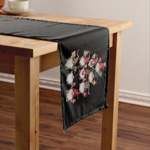 Gnomes Christmas Tree Funny Xmas Holidays Short Table Runner